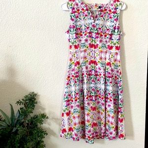 Chadwicks of Boston fitted flower dress.